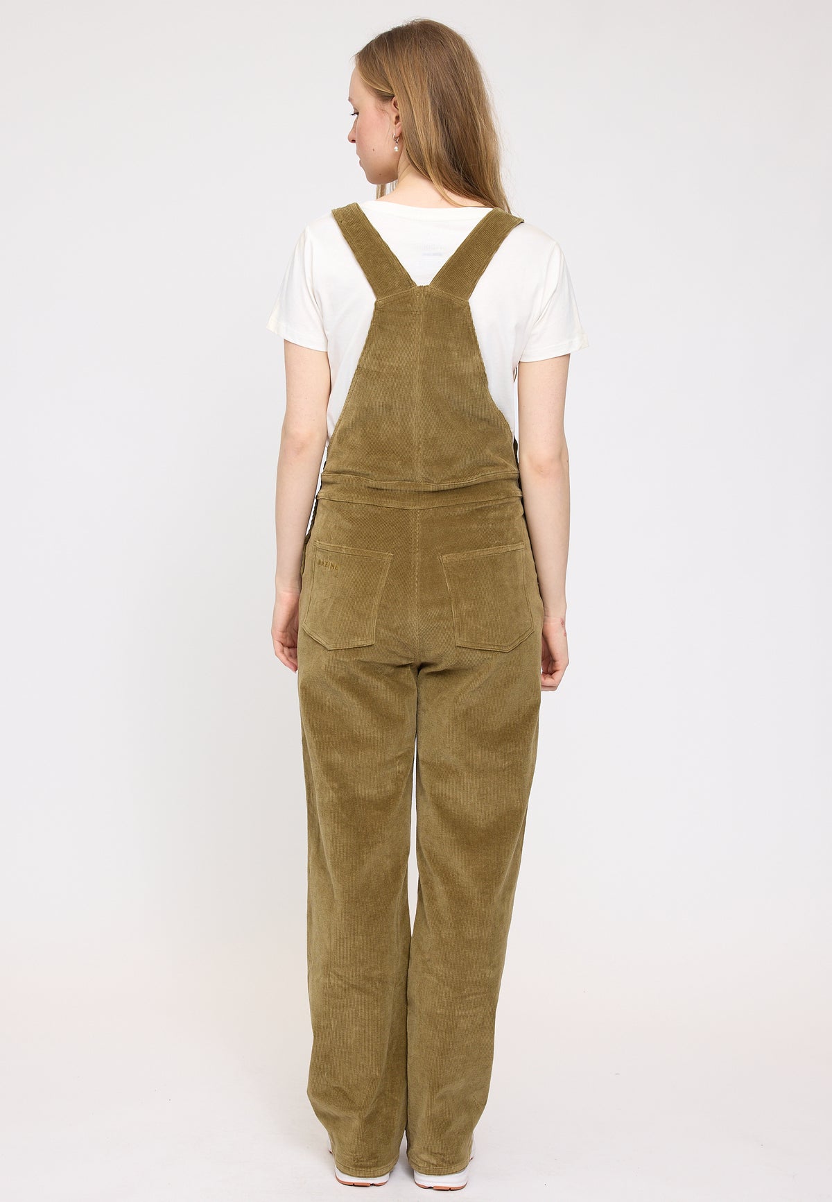 Cord-Latzhose in Dried Olive von Mazine