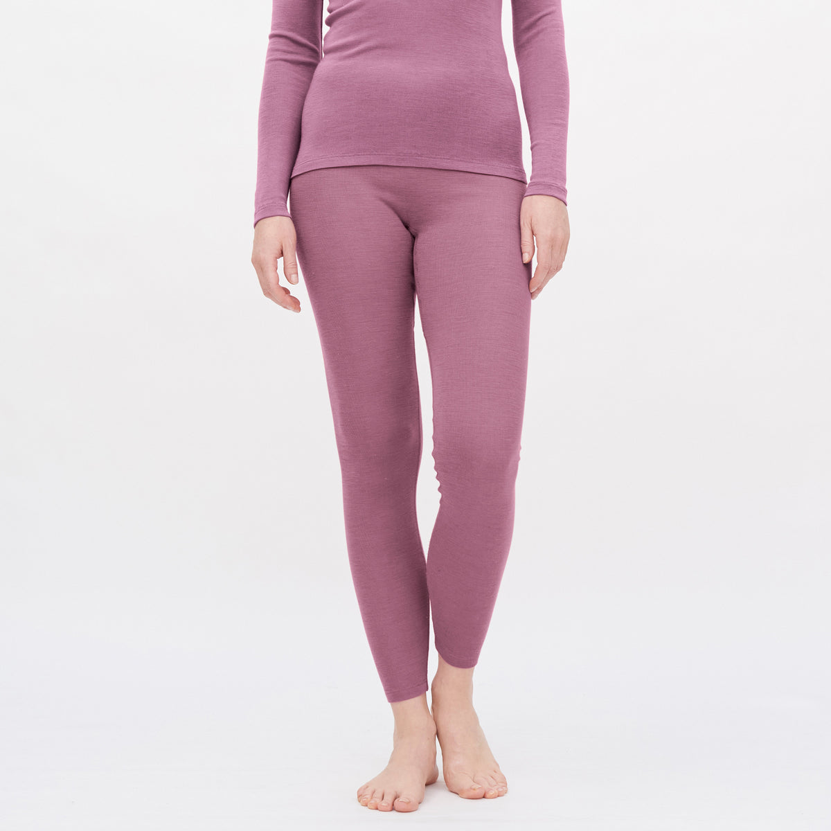 Leggings Damen Wolle/Seide in Rosa