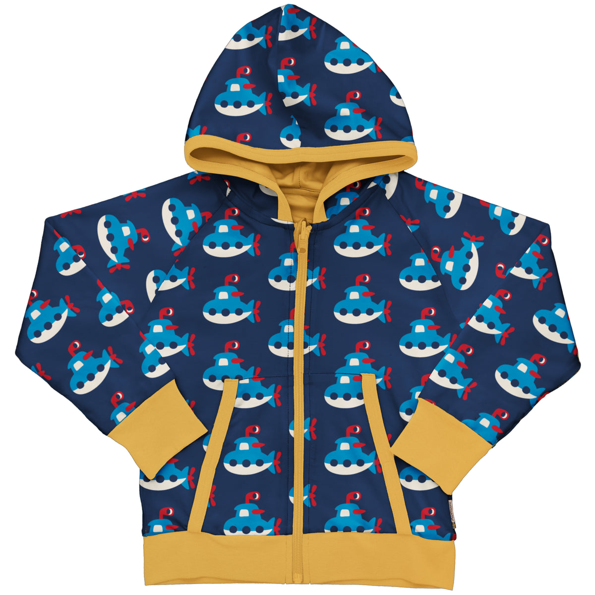 Wende-Kapuzenjacke mit U-Boot von Maxomorra
