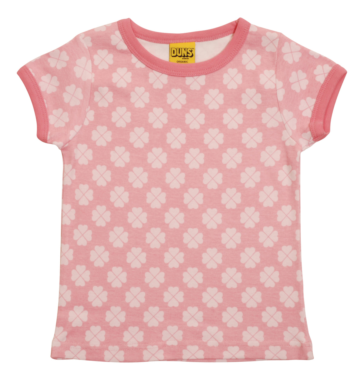 T-shirt mit Klee auf Rosa von DUNS