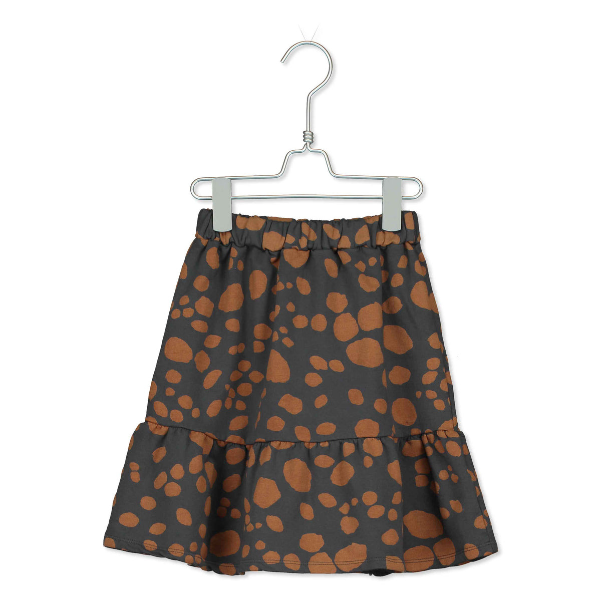SALE -50%: Jupe mit Tupfen auf Anthrazit von Lötiekids