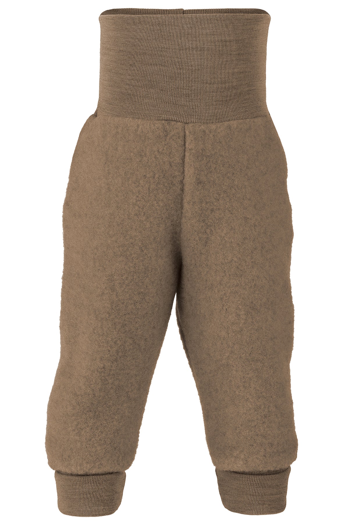Babyhose aus Wollfleece in Walnuss mélange von Engel Naturtextilien