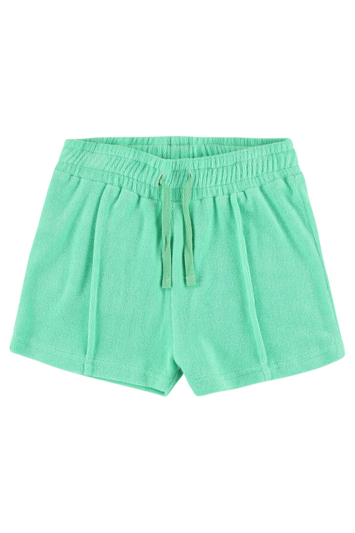 Frottée-Shorts in jadegrün von Lily Balou
