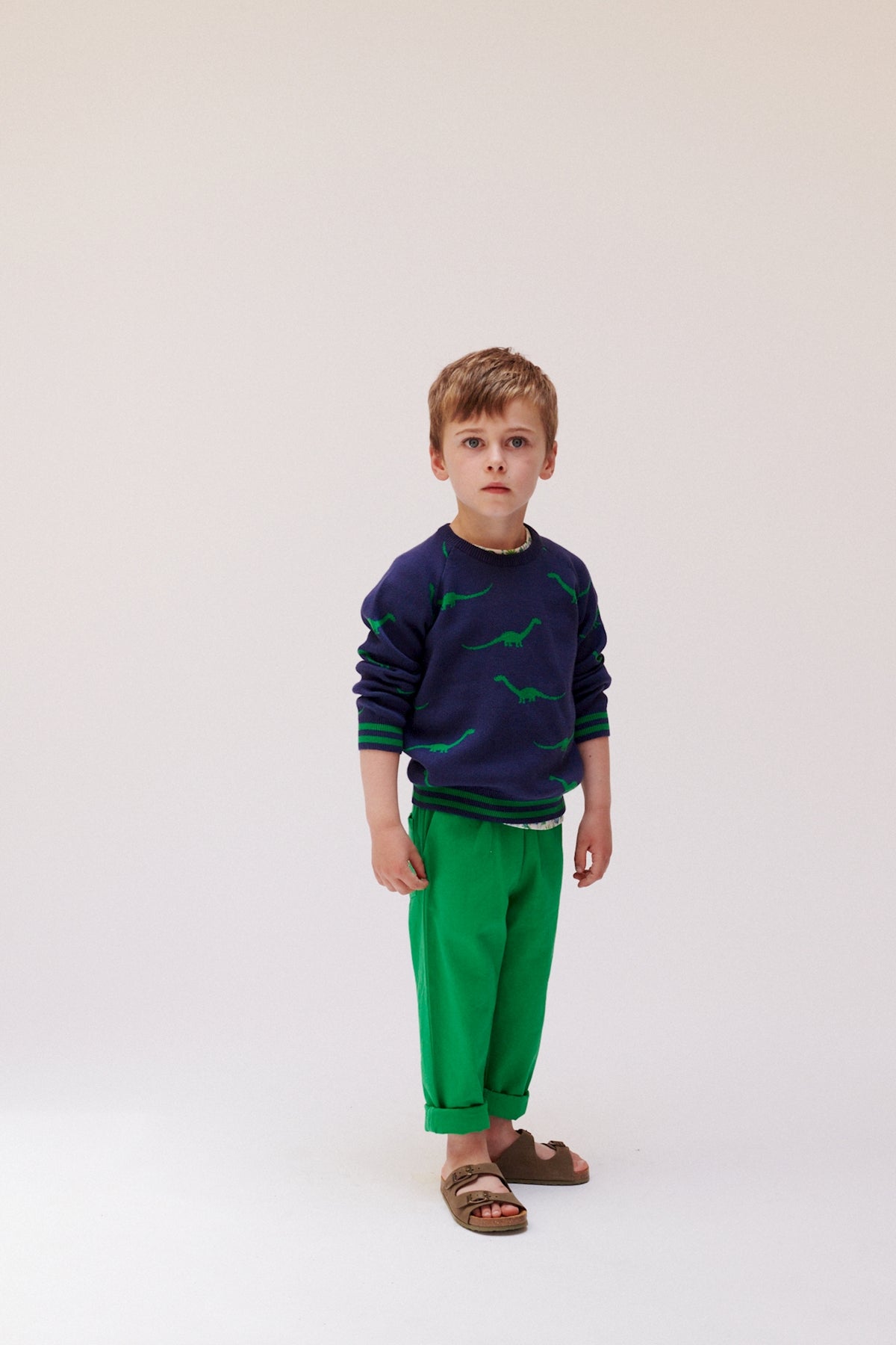 SALE: Gestrickter Pulli mit Dinos von Lily Balou