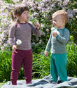 Babyhose Wolle/Seide in Orchidee