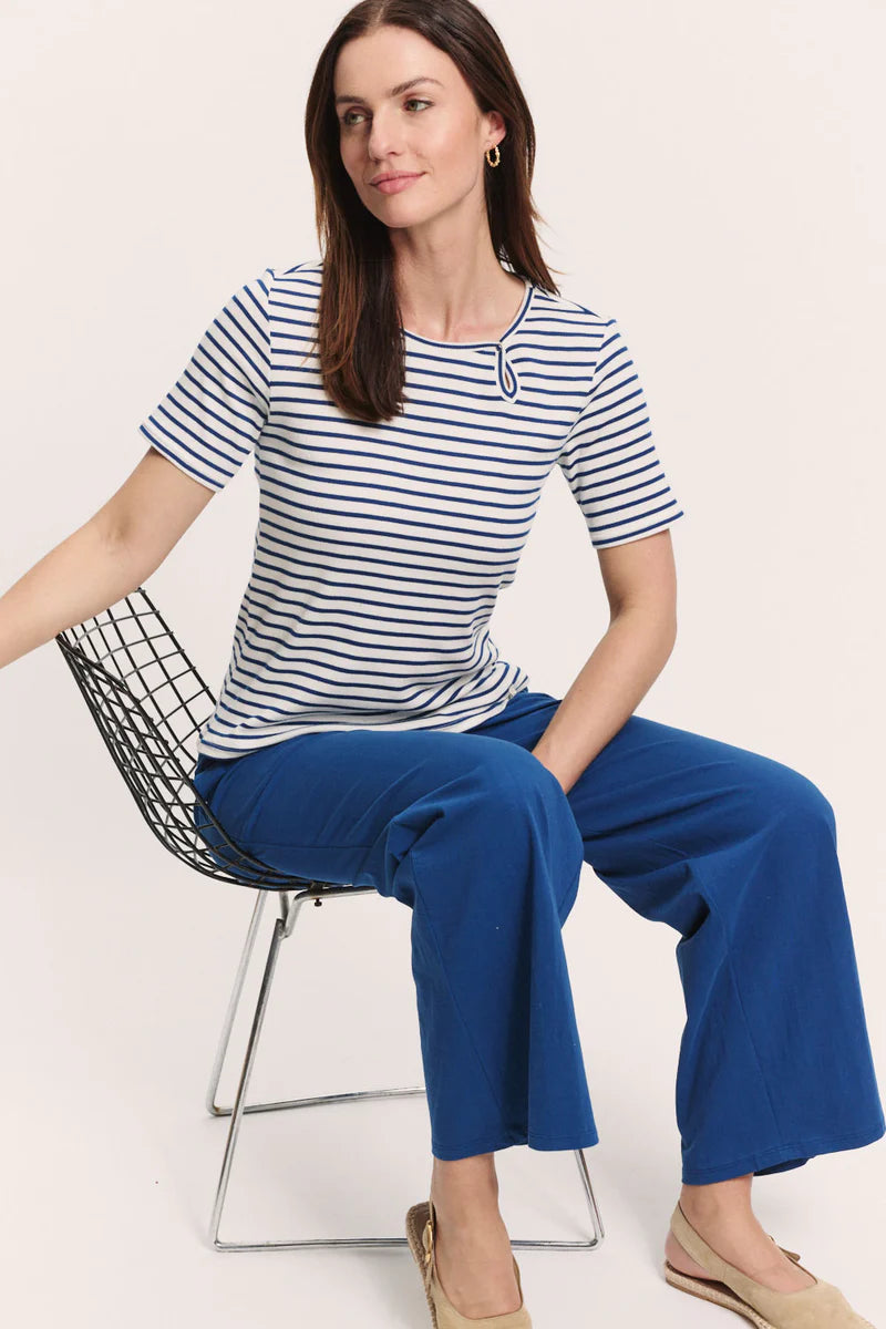 Jersey-Culotte in navy von Tranquillo