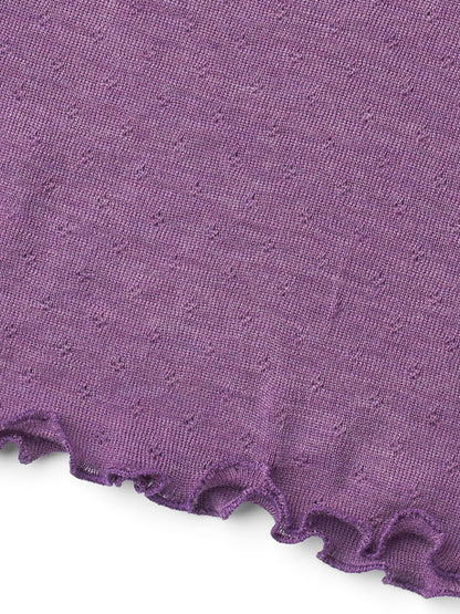 Dreieckstuch mit Löchli-Muster in Tulip Melange