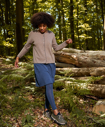 Oversize Wolle-Cardigan in Dusty Green von Jalfe