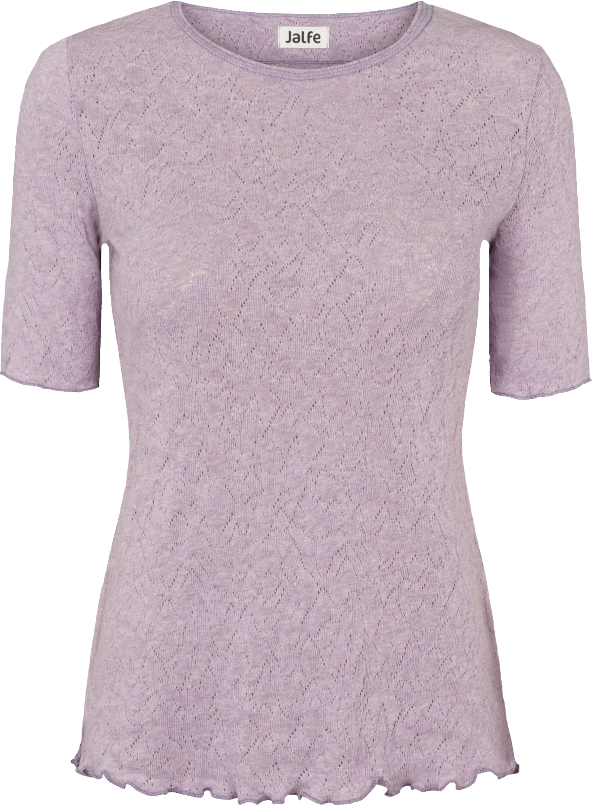 T-shirt Jacquard in rose mélange von Jalfe