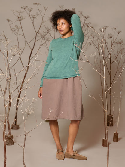 Loose-fit Damenshirt in Aloe Melange von Jalfe