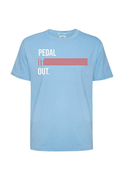 T-shirt Fusion Pedal it out auf Blau Greenbomb