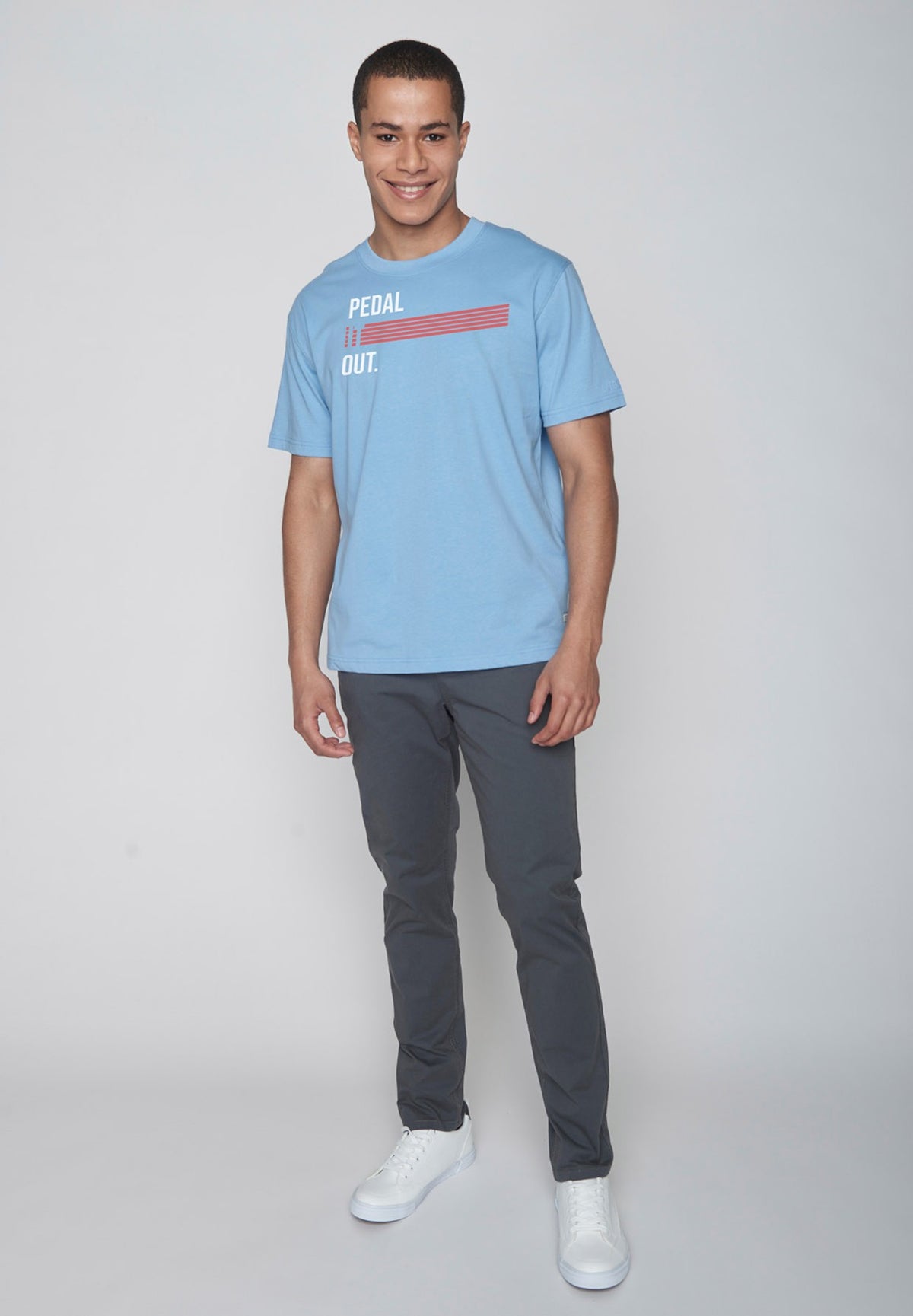 T-shirt Fusion Pedal it out auf Blau Greenbomb