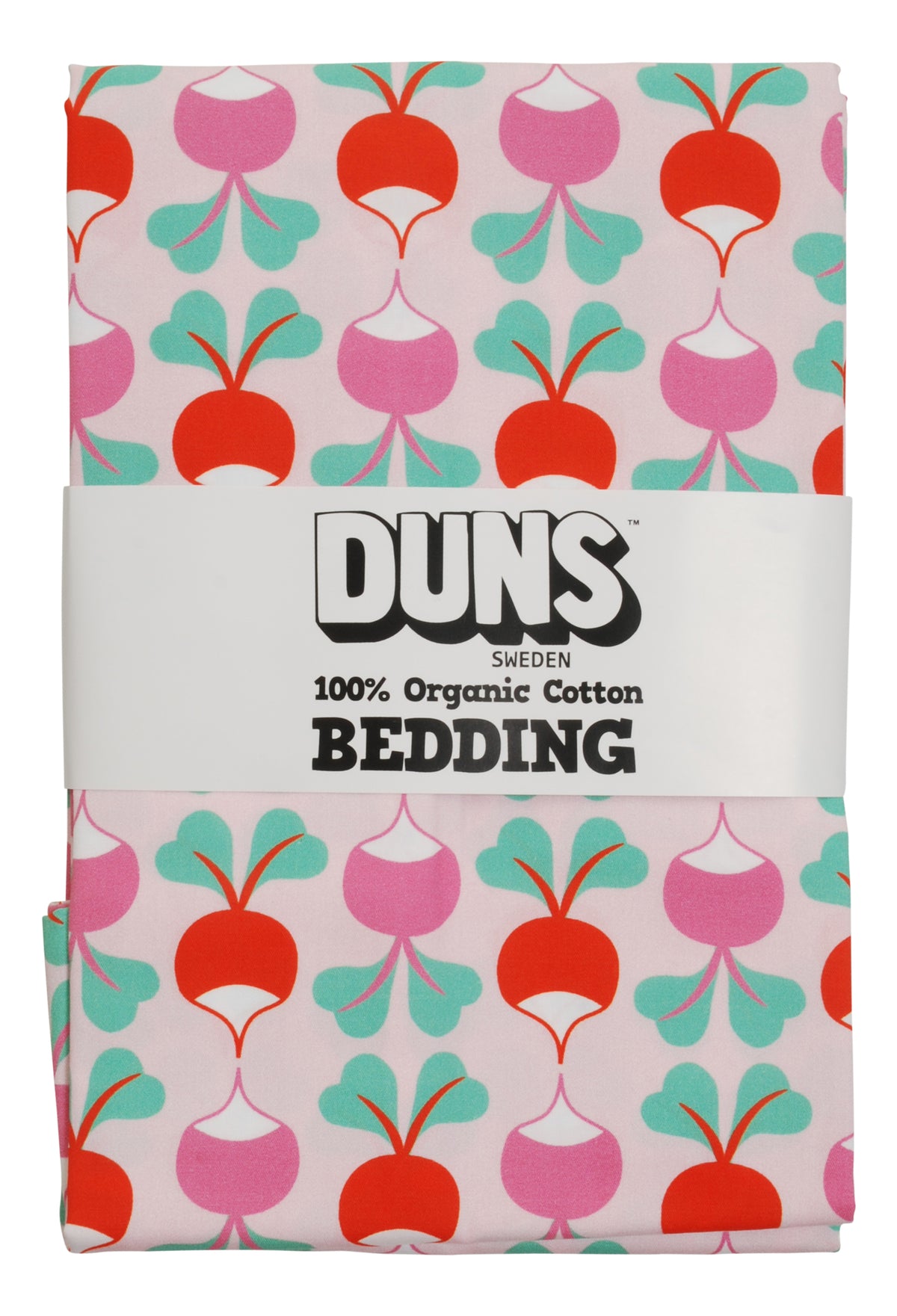 Bettwäsche mit Radiesli auf Rosa von DUNS