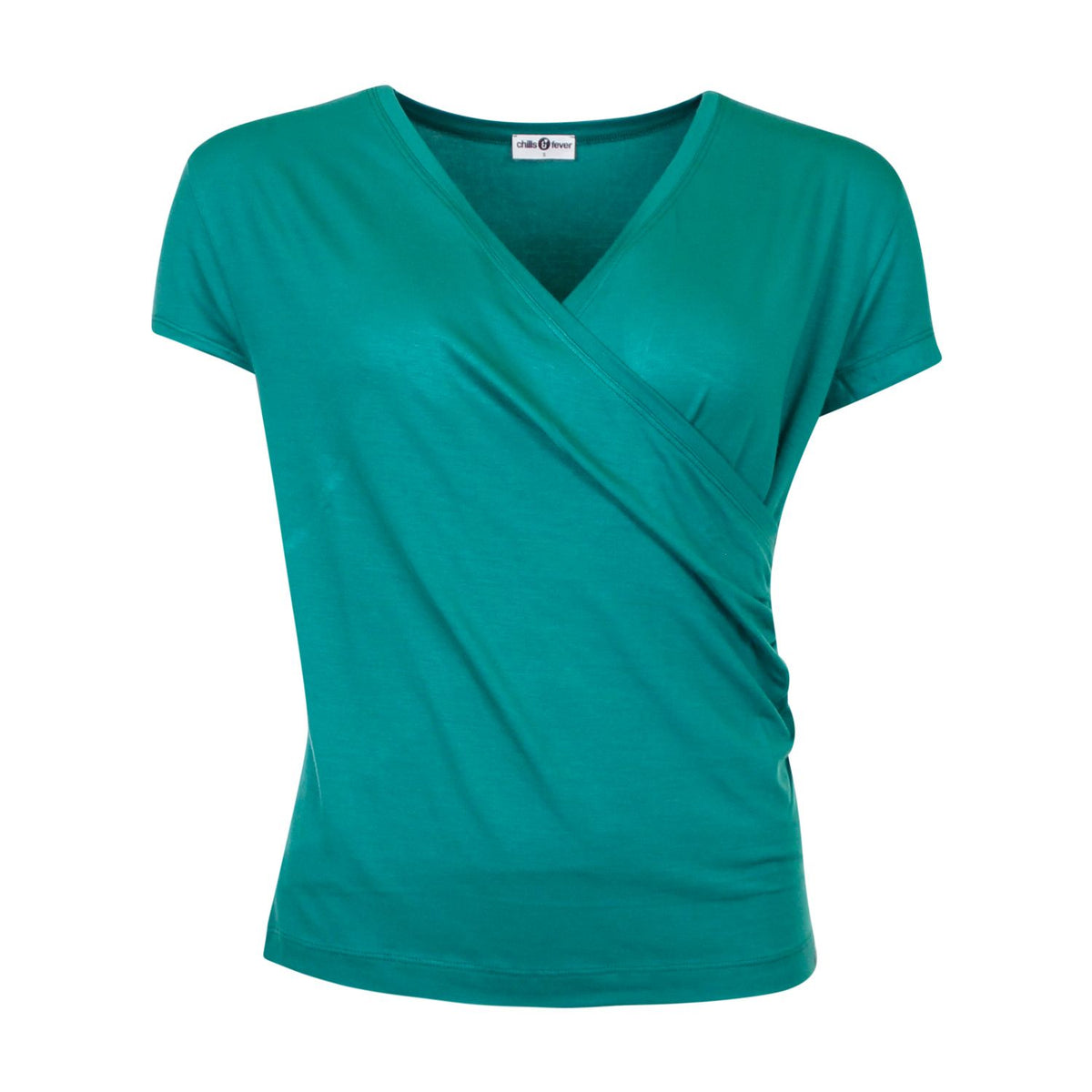 T-shirt mit Wickelausschnitt in Shady von Chills&Fever