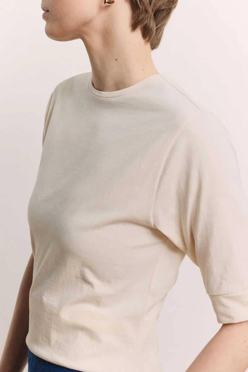 T-shirt in crèmeweiss von Tranquillo