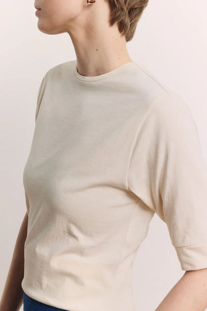 T-shirt in crèmeweiss von Tranquillo