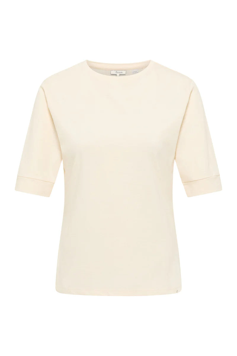 T-shirt in crèmeweiss von Tranquillo